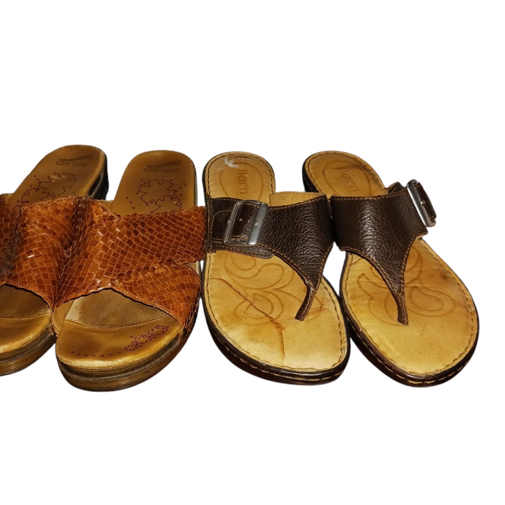 Dansko Sz 39  and Born Sandals Sz 8 Bundle